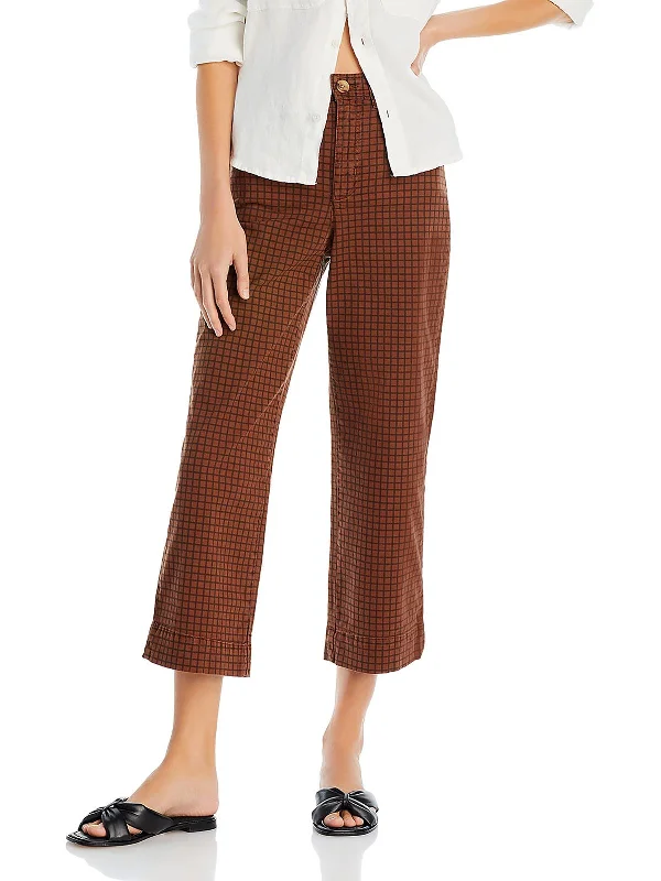 Time to Snag a Bargain!Womens High Rise Cropped Wide Leg Pants