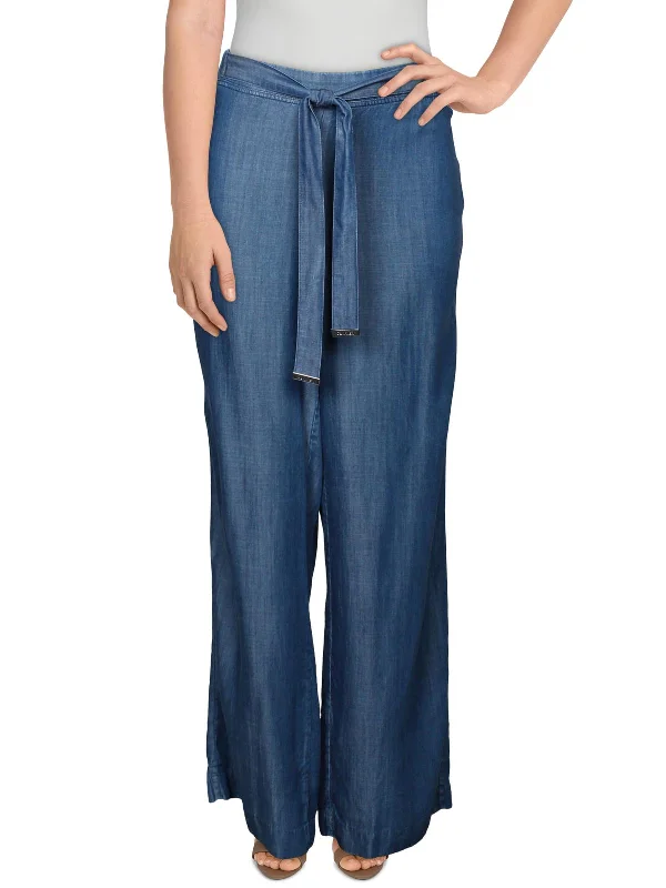 Unmissable Offers Await!Womens Tencel Chambray Wide Leg Pants