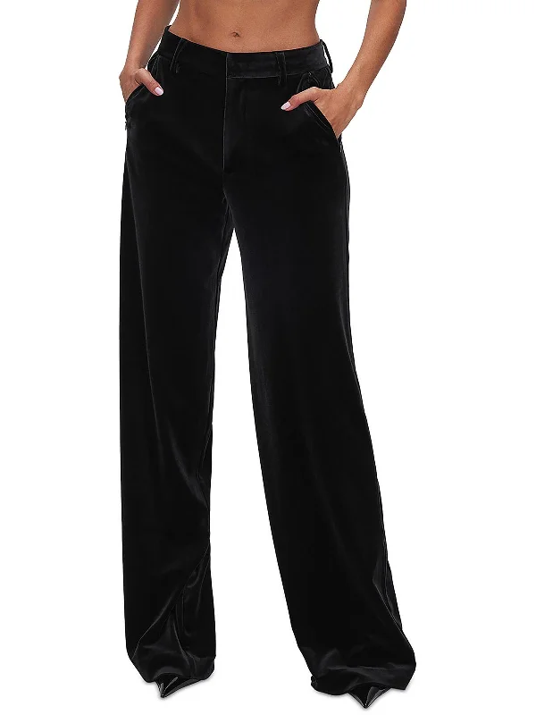 Hurry! While Supplies Last!Womens Velvet Casual Wide Leg Pants