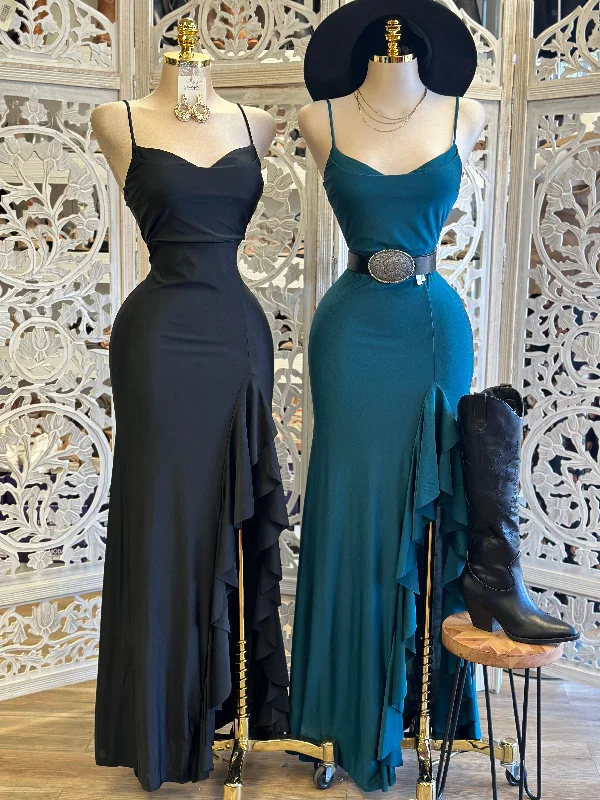 More Discounts, More Joy!Wrapped Cami Formal Dress- Stretchy,Estira
