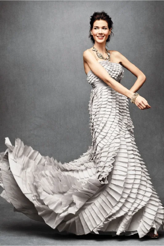 Get the Best for Less!BHLDN Pleated Fantasy Gown