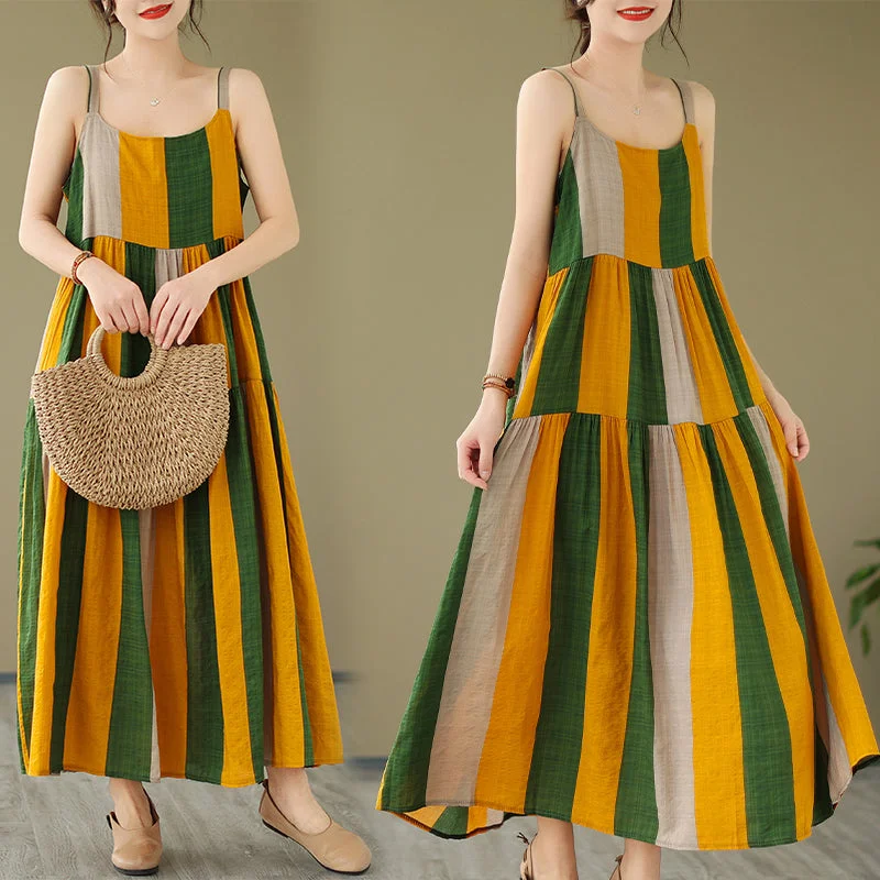 Limited-Time Price Drop!Cotton Linen Loose Plus Size Long Dress