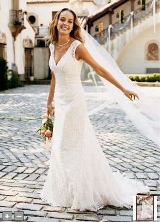 Don’t Wait – Deals Won’t Last!David's Bridal All Over Beaded Lace Trumpet Gown