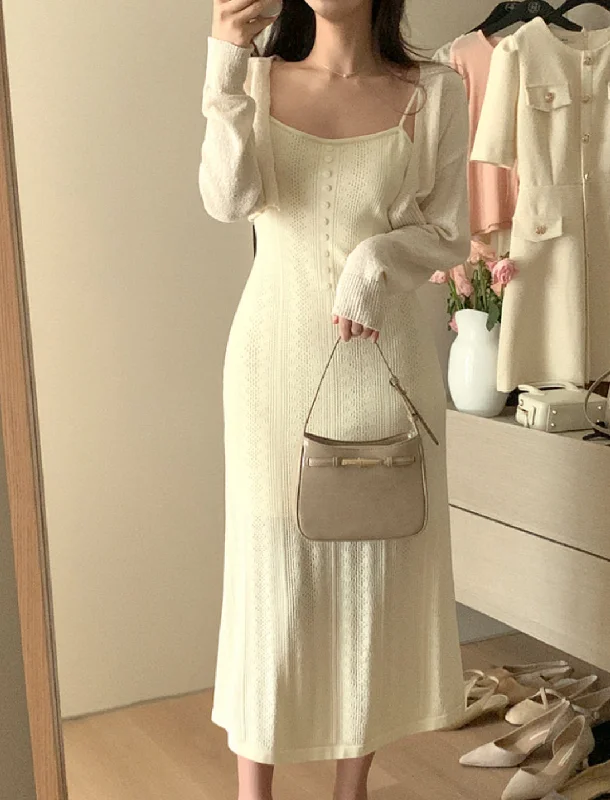 Savings You Can’t Ignore![?F/W] Bustier Knitted Dress