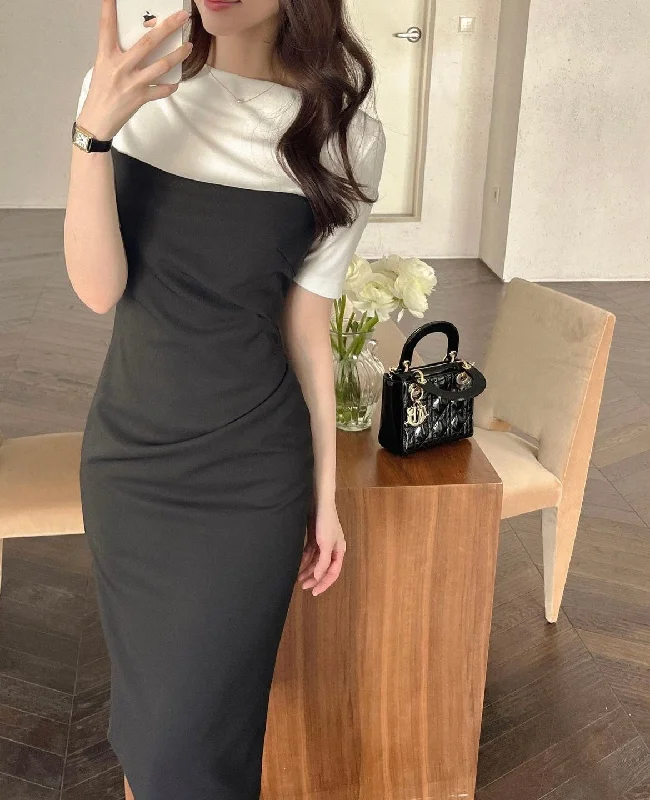 Don’t Wait – Shop Today!DH Shirring H-shaped Dress?PREMIUM