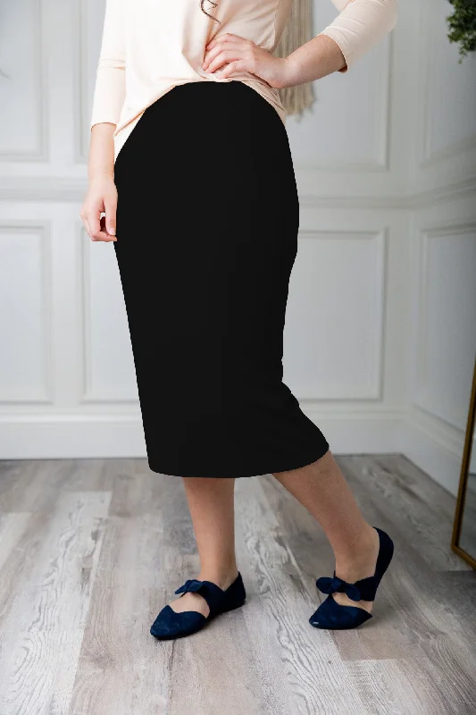 Get More for Less!27" Classic Solid Midi Skirt (Page 1/2)