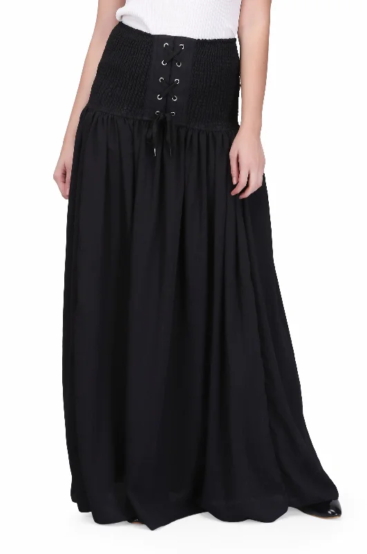 Lowest Prices Guaranteed!black chiffon long skirt