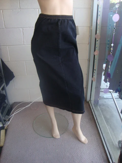 Your Favorite Sale is Back!Cafe Stretch Denim Skirt in denim, black & white