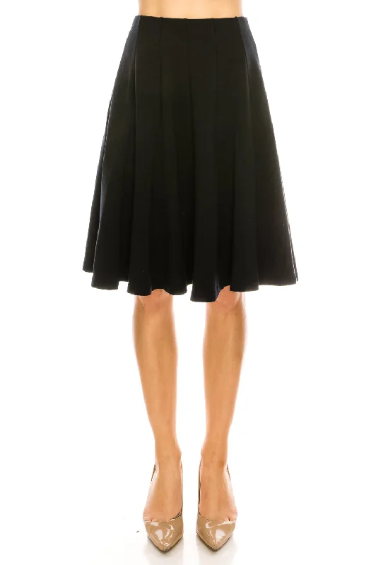 Limited-Time Price Drop!12 Panel Cotton Flared A-line Knee Length Skirt