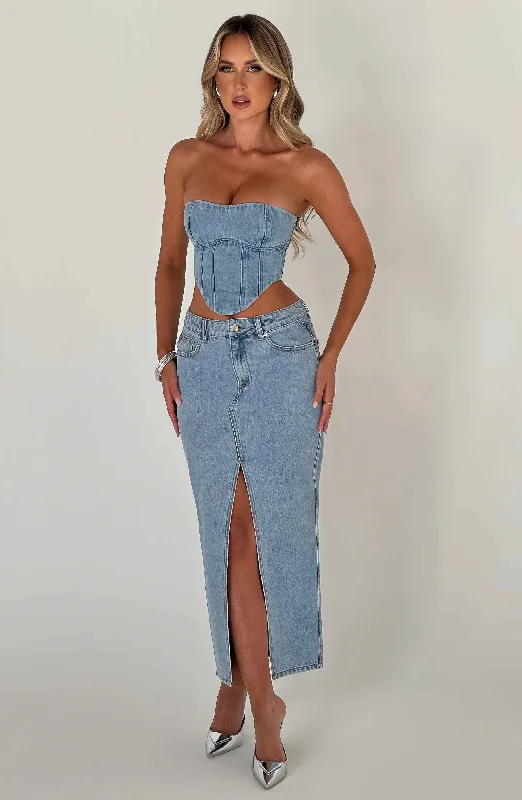 Don’t Wait – Deals Won’t Last!Flor Maxi Skirt - Blue