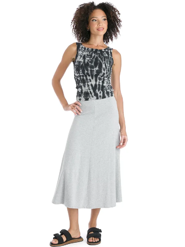 Today’s Deals, Tomorrow’s Regrets!Hard Tail Flat Waist Midi Skirt B-154