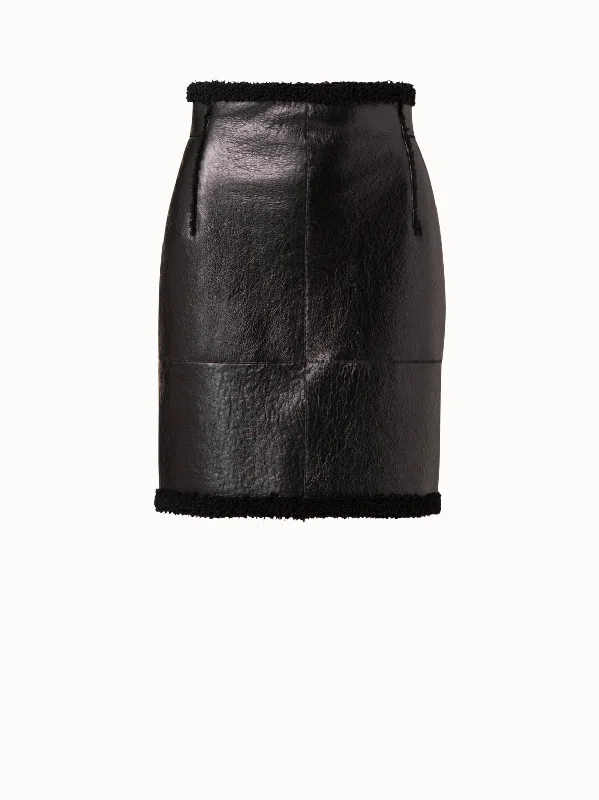 Steals and Deals Await!Reversible Shearling Short Skirt