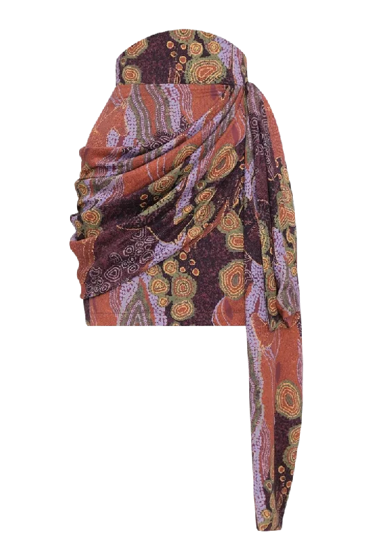 Snag the Best Prices Now!Rida Drape Mini Skirt | Kava