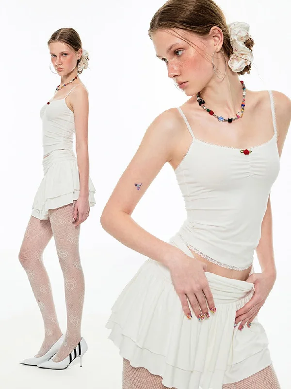Seasonal Sale – Shop Now!Rhinestone Embroidery Knit Cake Mini Skirt【s0000009165】