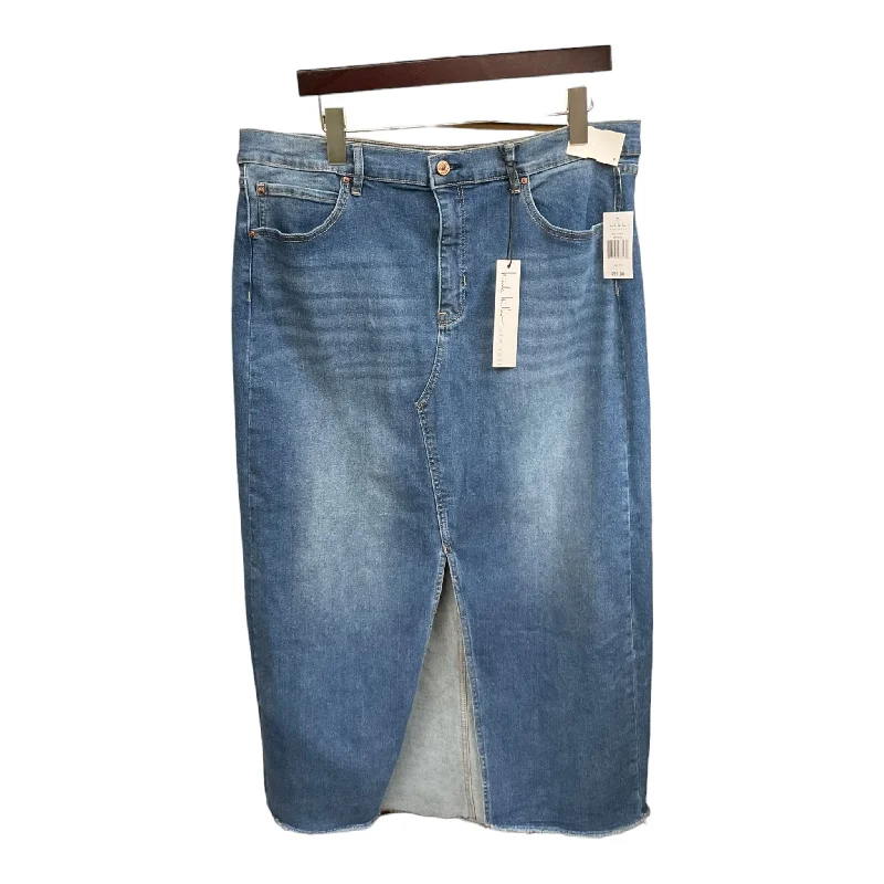 The Best Sale of the Year!Skirt Maxi By Nicole Miller In Blue Denim, Size: M