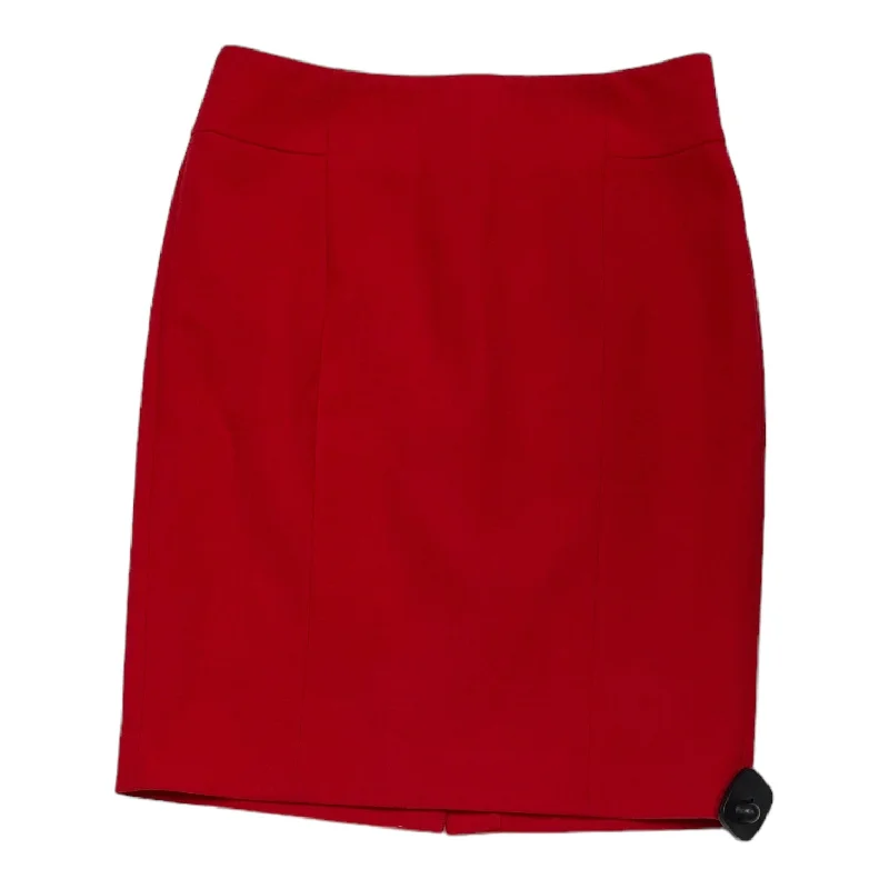 Everything Must Go!Skirt Midi By Ann Taylor In Red, Size: 4