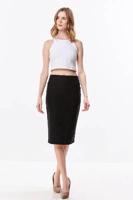 Time to Save Big!Straight Fitting Knee Length Pencil Skirt