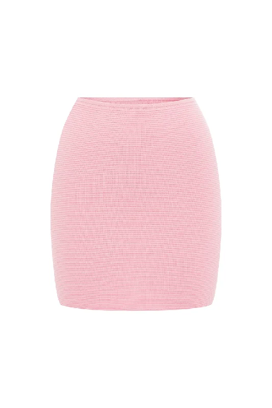 Your Exclusive Offer Awaits!THE KNIT MINI SKIRT - PINK