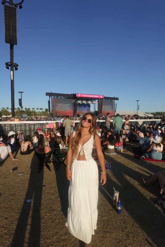 Your Chance to Save is Now!White Maxi Skirt