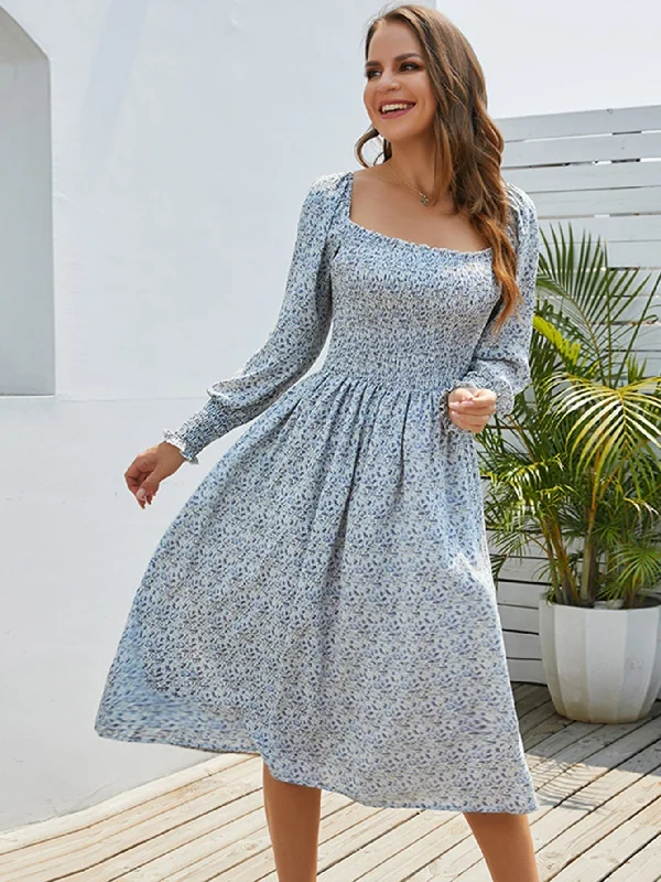 Time to Snag a Bargain!KittenAlarm - Disty Floral Smocked Dress