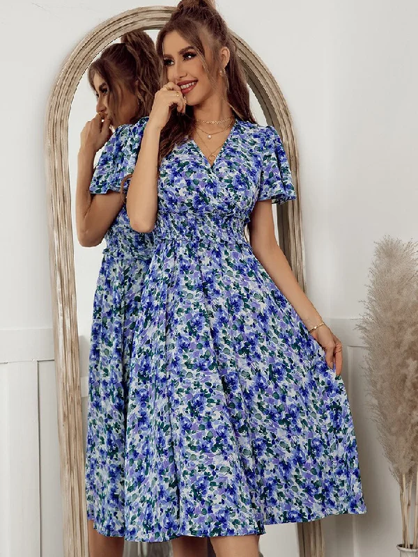 Score Huge Discounts Today!Amelia Floral Midi Dress