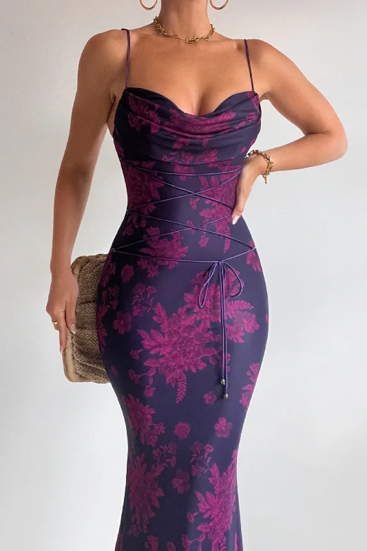 Get More, Spend Less – Shop Now!Blossom Maxi Dress - Grape