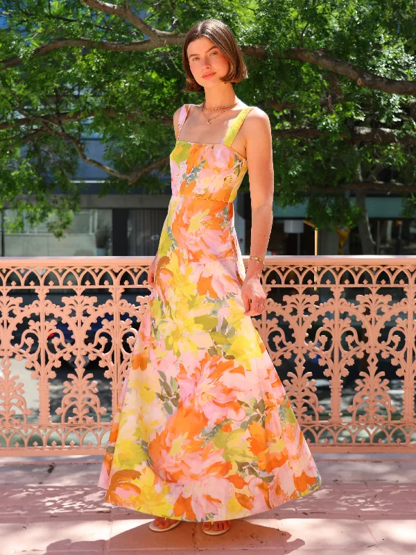 Crazy Discounts Inside!By Nicola Goldie Maxi Dress in Floral Confetti
