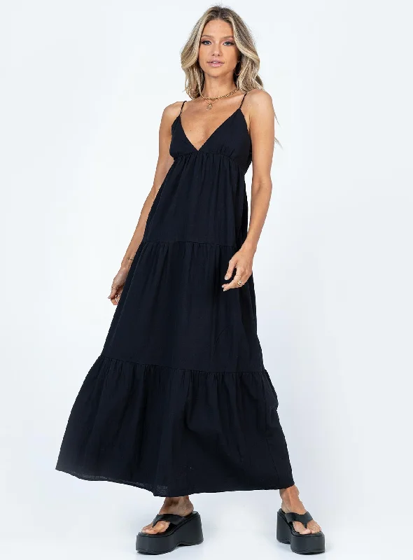 Save Money, Shop Happy!Chelsea Maxi Dress Black