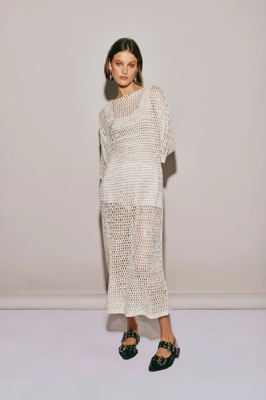 Don’t Wait – Deals Won’t Last!Cora Knit Midi Dress Cream