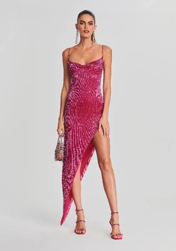Lowest Prices Guaranteed!Topaz Glass Beaded Dress