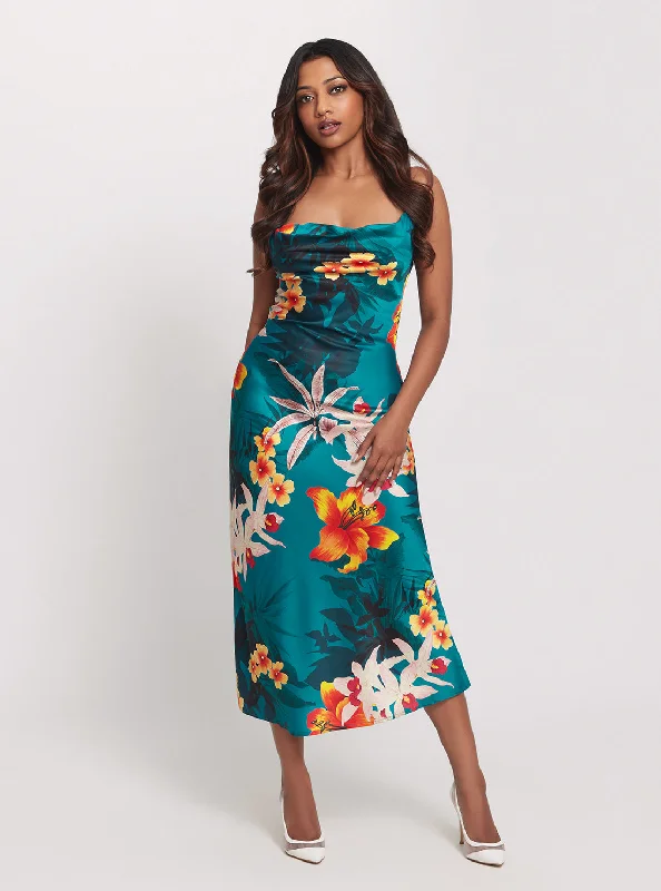 Huge Savings – Act Now!Eco Green Floral Print Akilina Maxi Dress