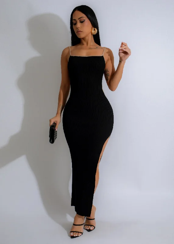 Today’s Deals, Tomorrow’s Regrets!Endless Nocturnal Ribbed Maxi Dress Black