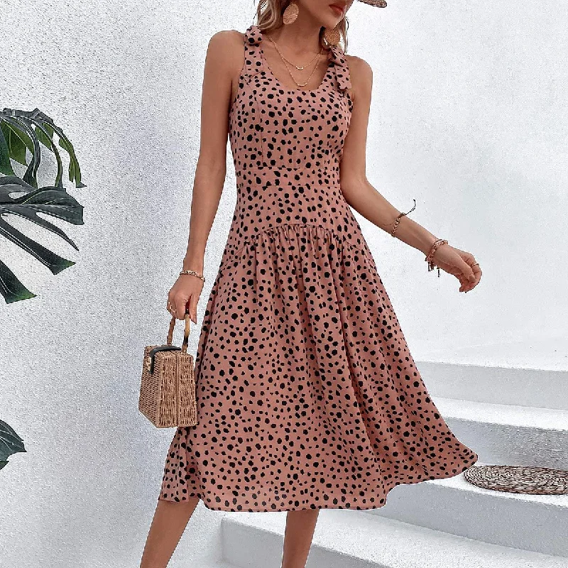 Your Discount is Waiting!Esther Dot Print Midi Dress