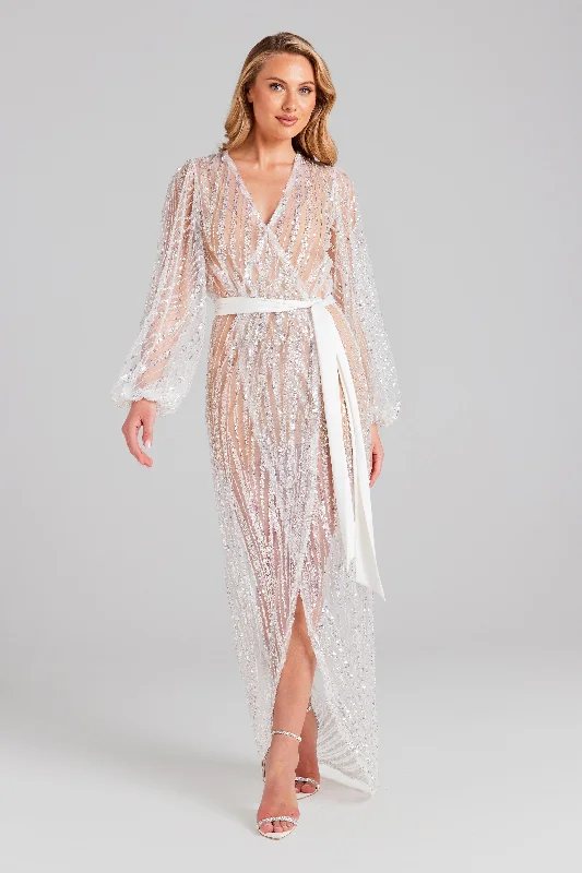 Must-Have Deals Inside!Gracie White Maxi Dress