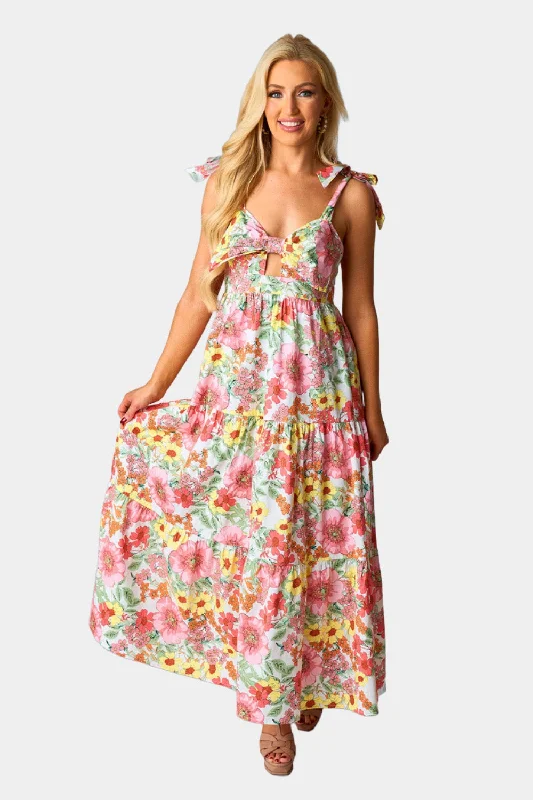 Special Offer – Act Fast!Hamptons Tie-Shoulder Maxi Dress - Whimsy