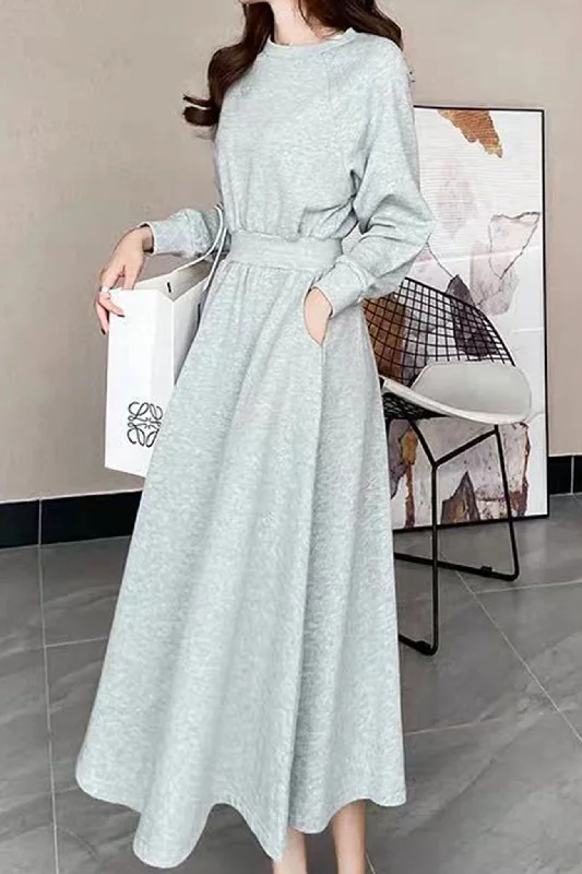 Your Favorite Sale is Back!High Elastic Waist Sweatshirt Dress