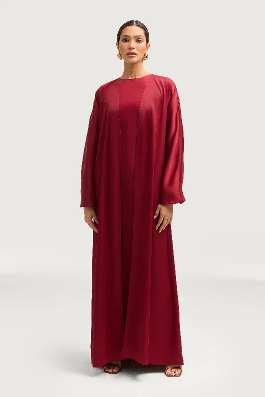 Score Big Savings Today!Kamila Open Abaya - Maroon