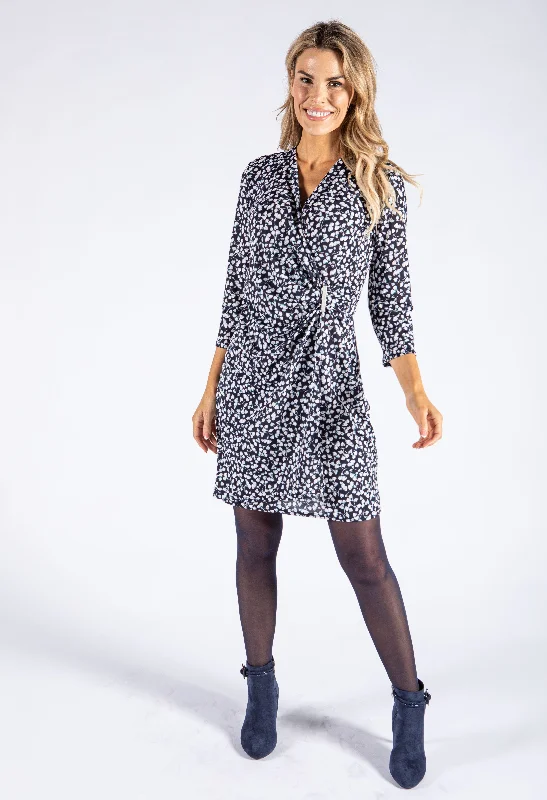 Get Ready to Save!Leaf Print Buckle Dress