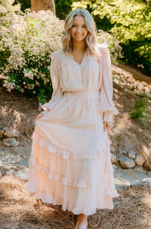 New Discounts Just Dropped!Lily Ruffle Detail Maxi Dress