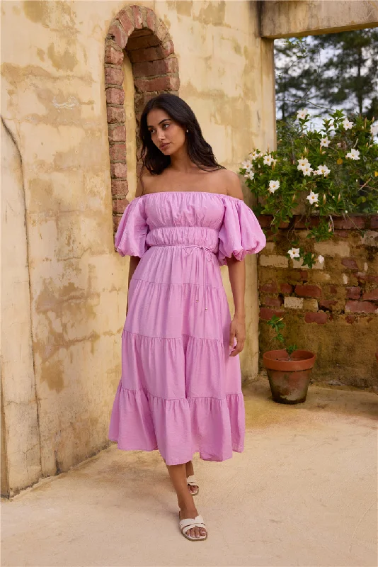 Huge Price Cuts Await!Lush Petal Maxi Dress Pink