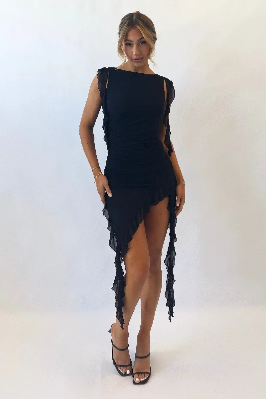 Your Wallet Will Thank You!Malia Midi Dress - Black