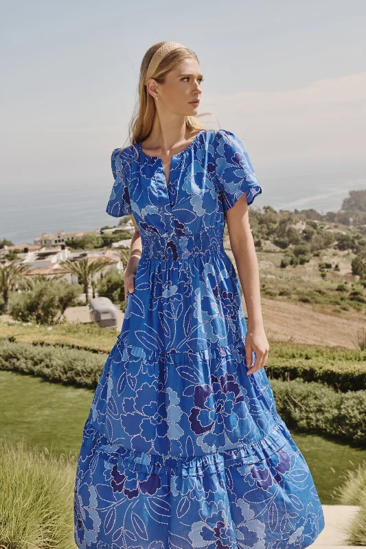 Savings You Can’t Ignore!Maris Floral Palmer Poplin Tiered Maxi Dress