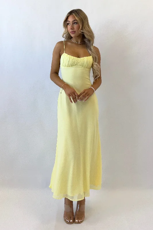 Don’t Wait – Deals Won’t Last!Noah Midi Dress - Yellow