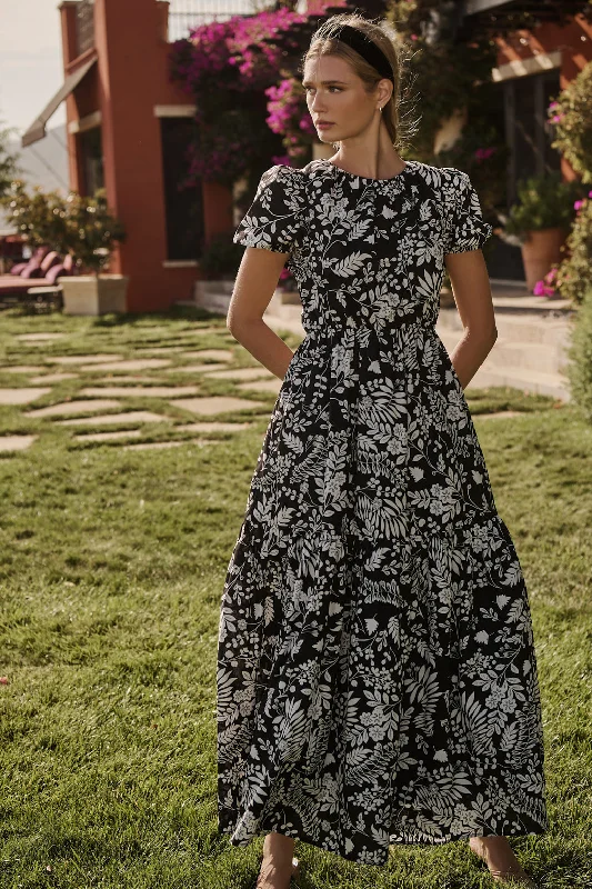 Best Deals Just for You!Pine Hill Floral Becca Tiered Maxi Dress