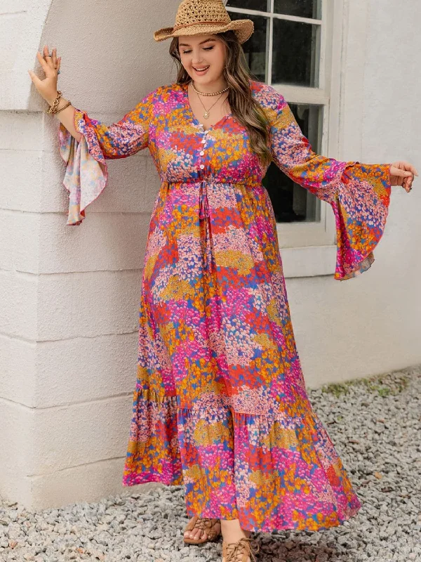 Shop Today, Save Tomorrow!Stylish V-Neck Maxi Dress