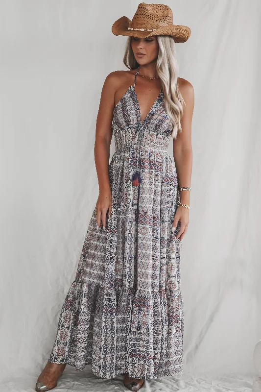 Snag the Best Prices Now!Free As The Wind Printed Boho Maxi Dress