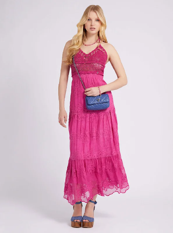 Save More When You Shop More!Purple Dragonfruit Vanda Maxi Dress
