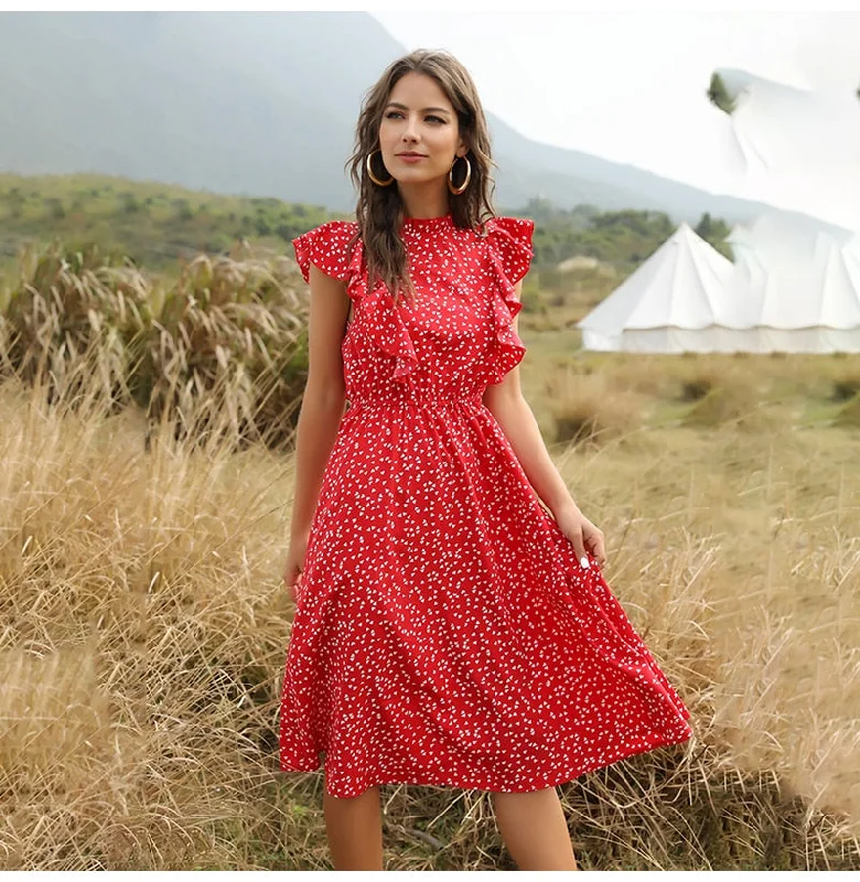 Your Dream Deal is Here!Rachel Summer Floral Print Midi Dress