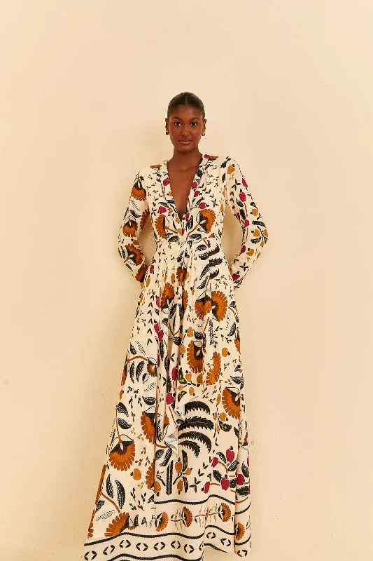 Sale Alert – Get Ready to Shop!Sand Palms Paradise Long Sleeve Maxi Dress
