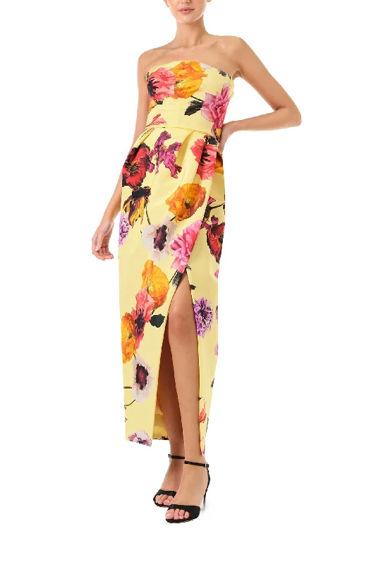 Exclusive Deals Just for You!Strapless Floral Cocktail Dress
